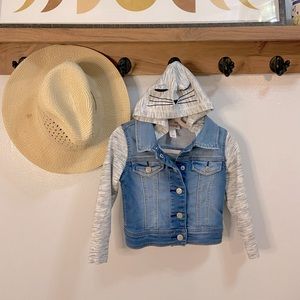 Cat & Jack Toddler Girls Cat Jean Jacket Size 2T